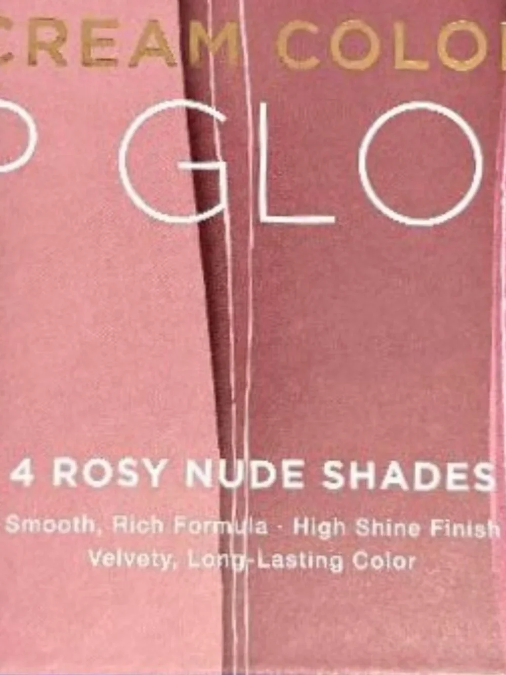 NICOLE MILLER NEW YORK 4 PACK ROSY NUDE HIGH SHINE SHADES CREAM COLOR LIP GLOSS